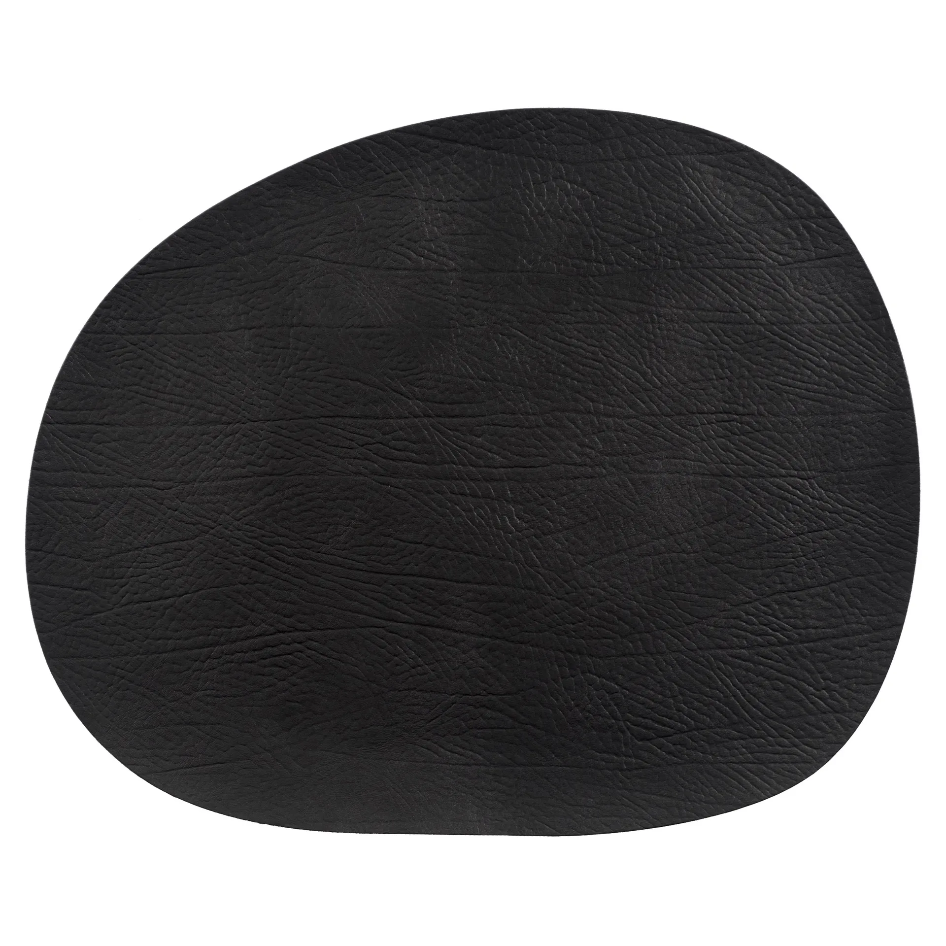 Raw Platzdecke Leder, Black buffalo (schwarz) Aida