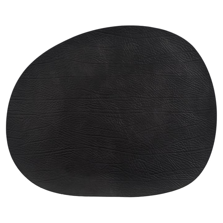 Raw Platzdecke Leder - Black buffalo (schwarz) - Aida