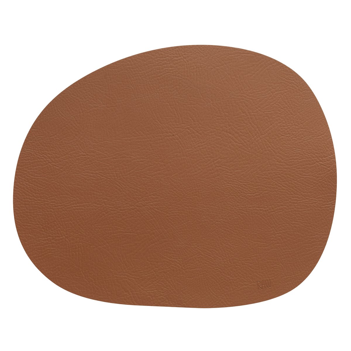 Aida Raw Platzdecke Leder Cinnamon brown buffalo | Skandinavisches Design | Platzdeckchen & Tischsets | Braun