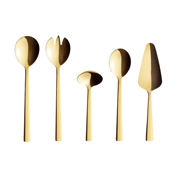 Raw Servierbesteck 5 Teile - Gold - Aida