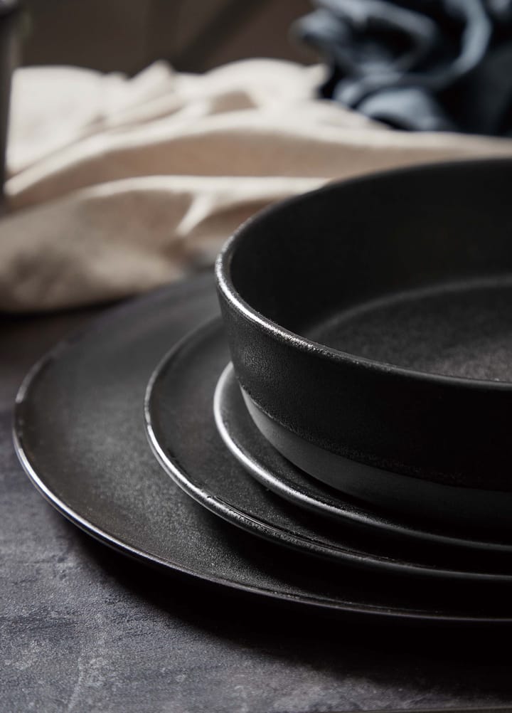 Raw Suppenteller Ø 19,4cm, Titanium black Aida