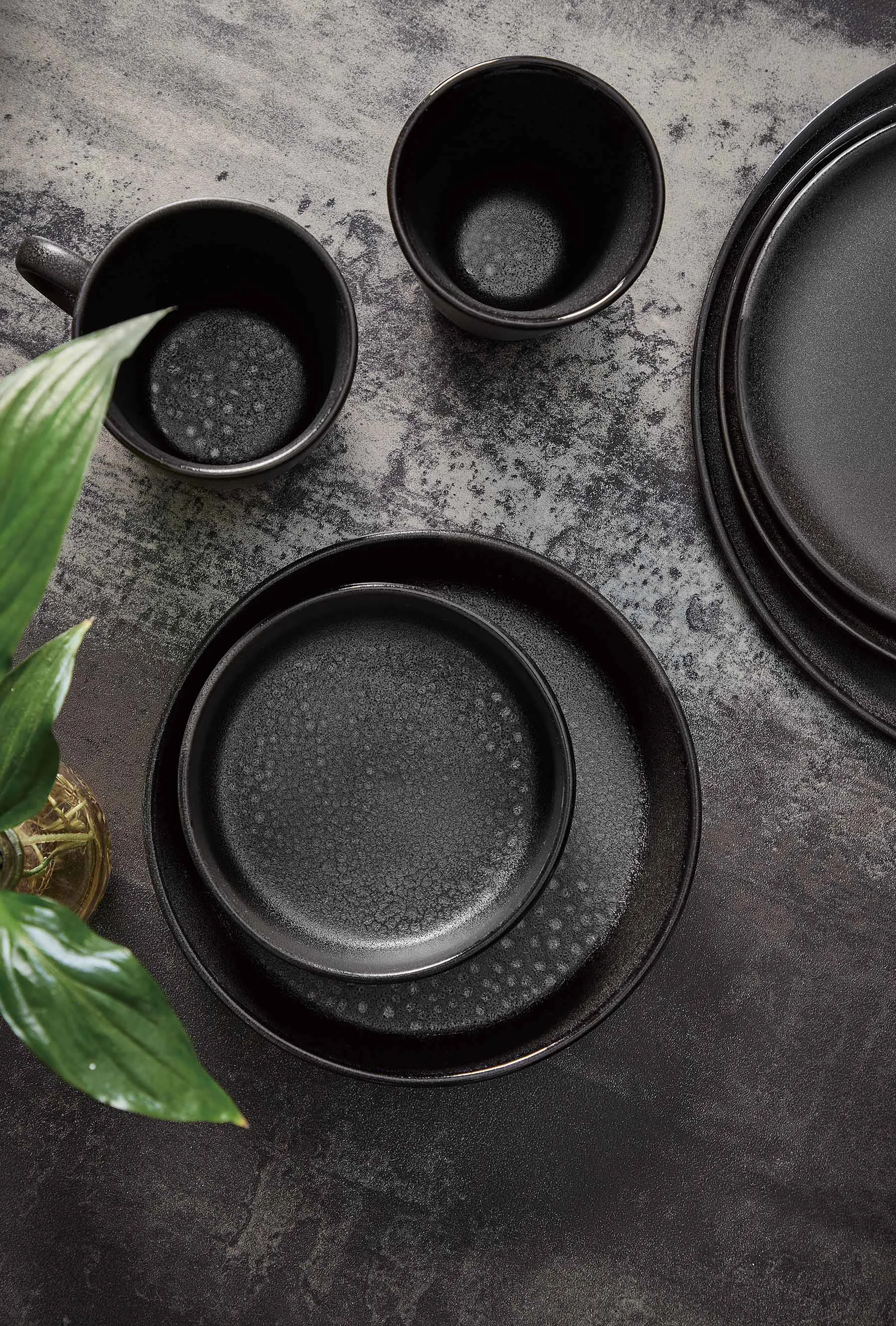 Raw Suppenteller Ø 19,4cm, Titanium black Aida