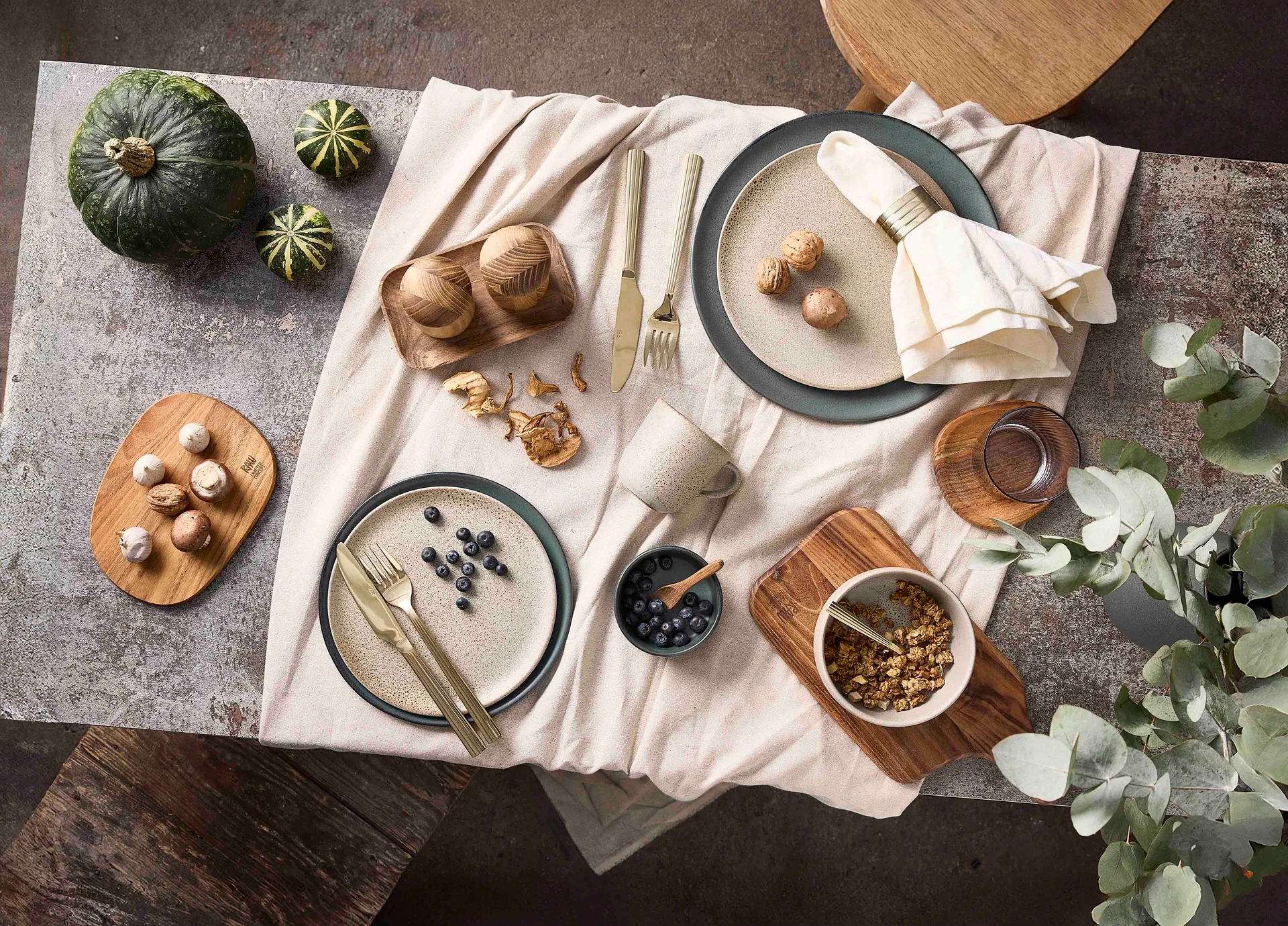 Raw Tablett 10x17 cm, Teak Aida