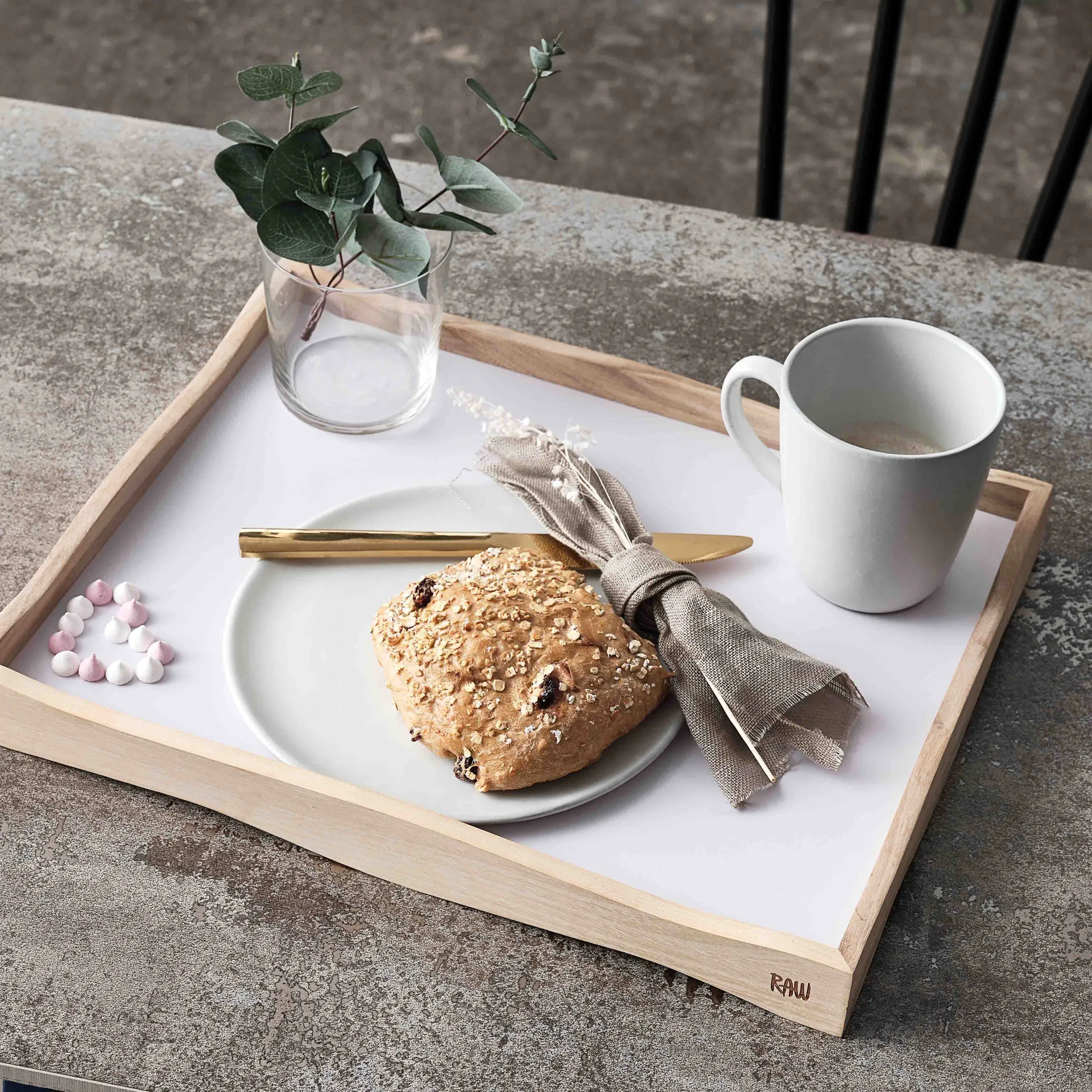 Raw Tasse mit Henkel 35 cl, Arctic white Aida