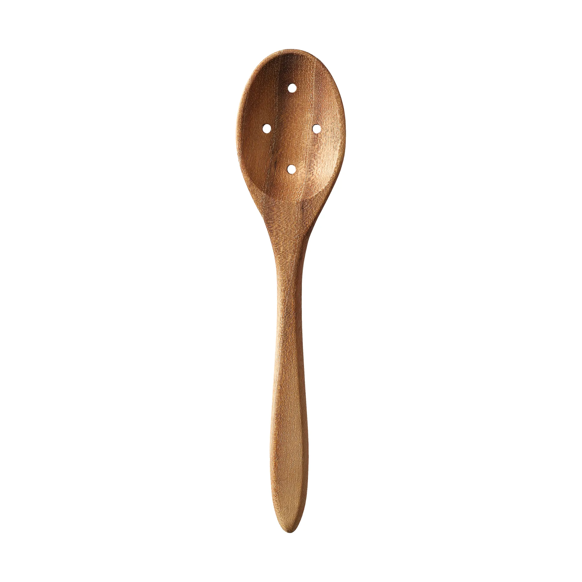 Raw teak Olivenlöffel 18cm, Braun Aida