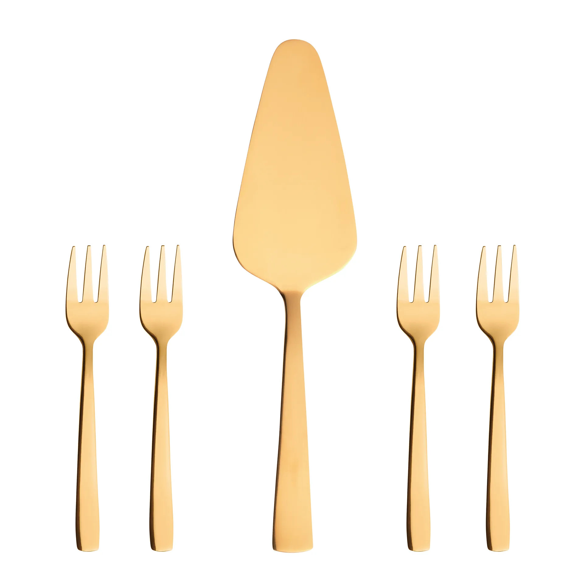 Raw Tortenset 5 Teile, Gold Aida