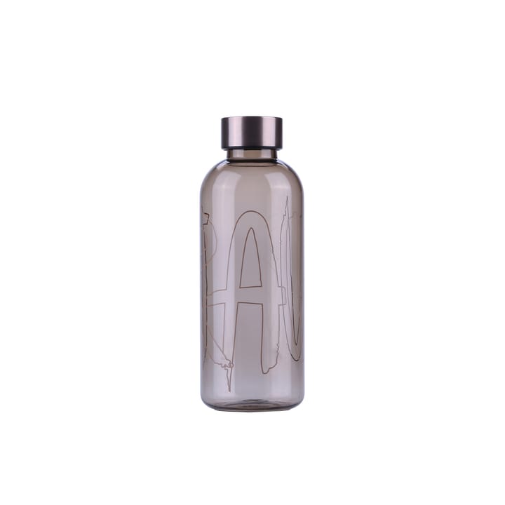 Raw Wasserflasche mit Druck - Hellgrau - Aida