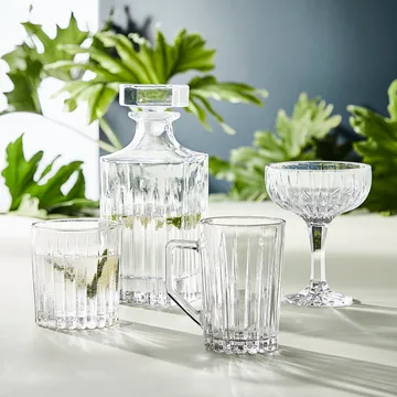 Relief Champagnerglas 4er Pack - Klar - Aida