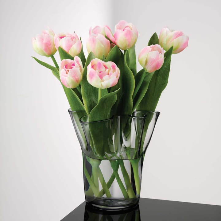 Tulip Vase 20cm - Smoke - Aida