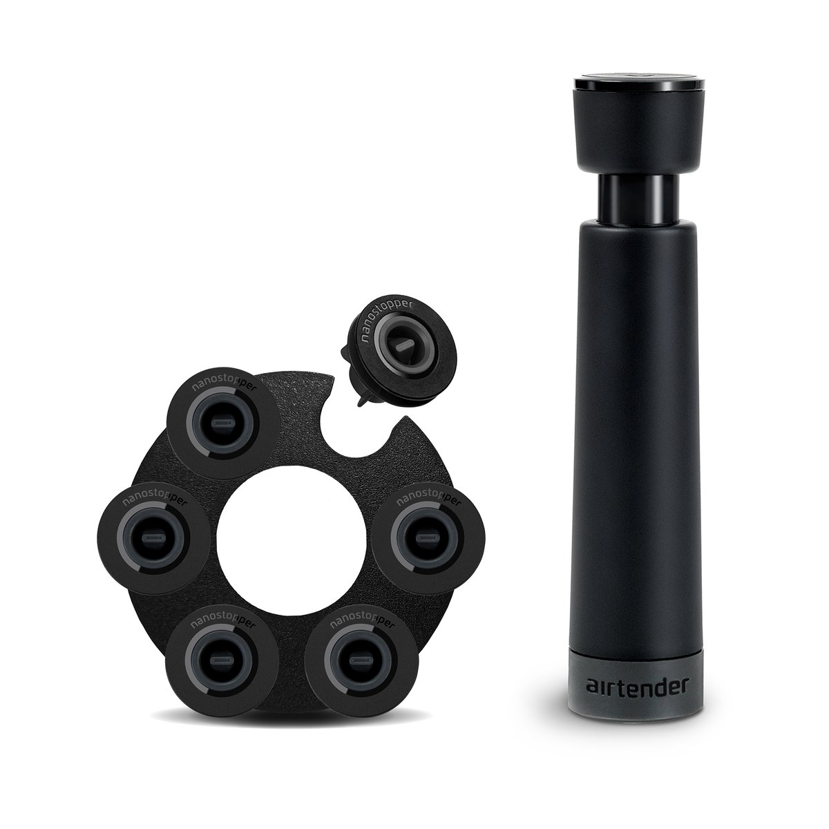 Airtender Airtender Vakuumierer Wein Geschenkset 6 Stück Stoppers