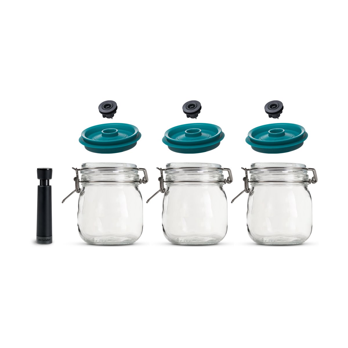 Airtender Airtender Vakuumversiegler Behälter 3er-Pack 1 l