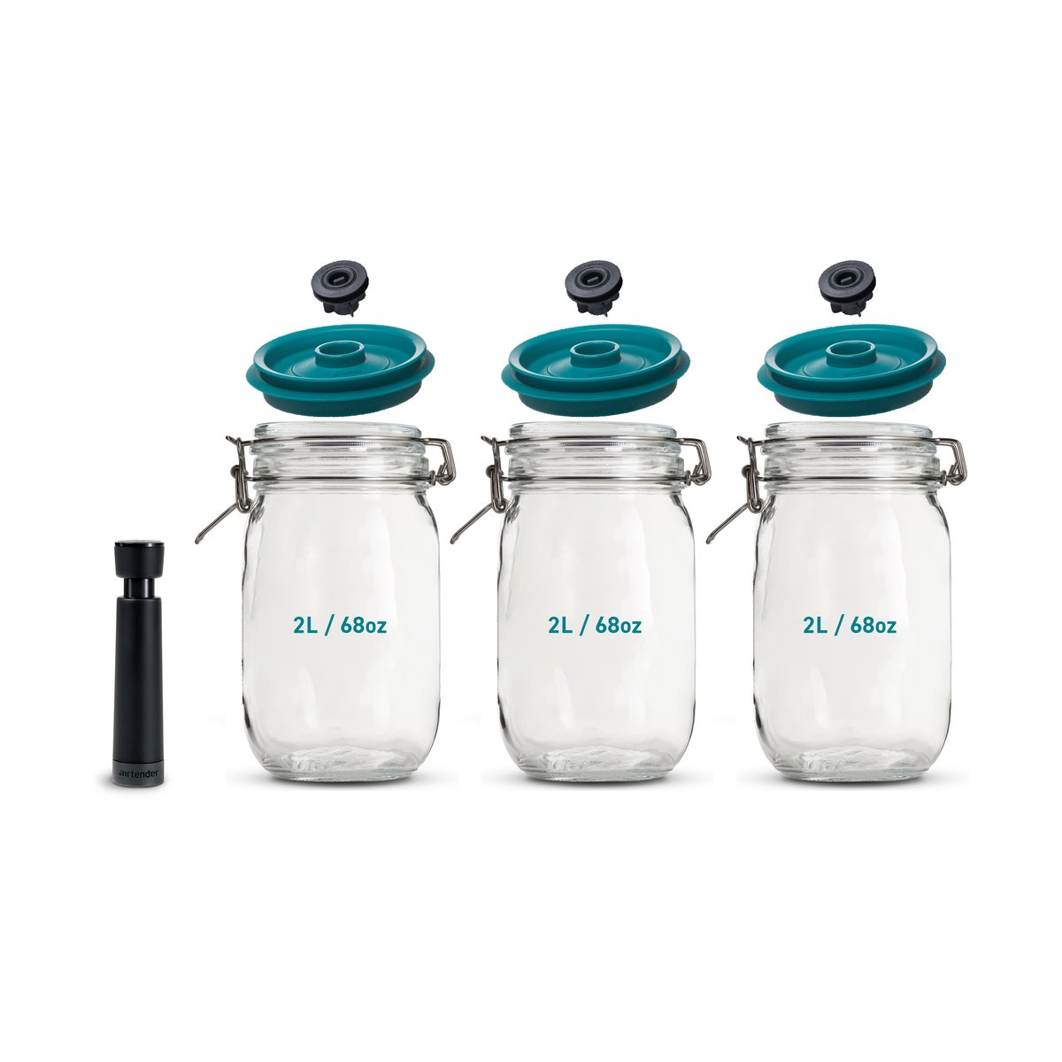 Airtender Airtender Vakuumversiegler Behälter 3er-Pack 2 l