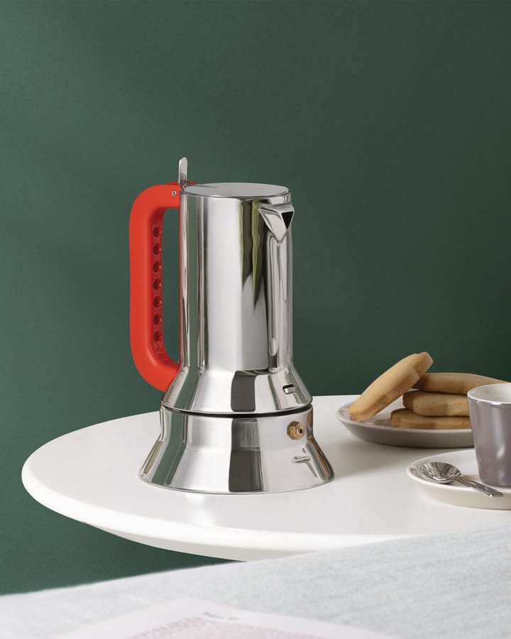9090 Manico forato Espresso-Kaffeemaschine, 3 Tassen Alessi