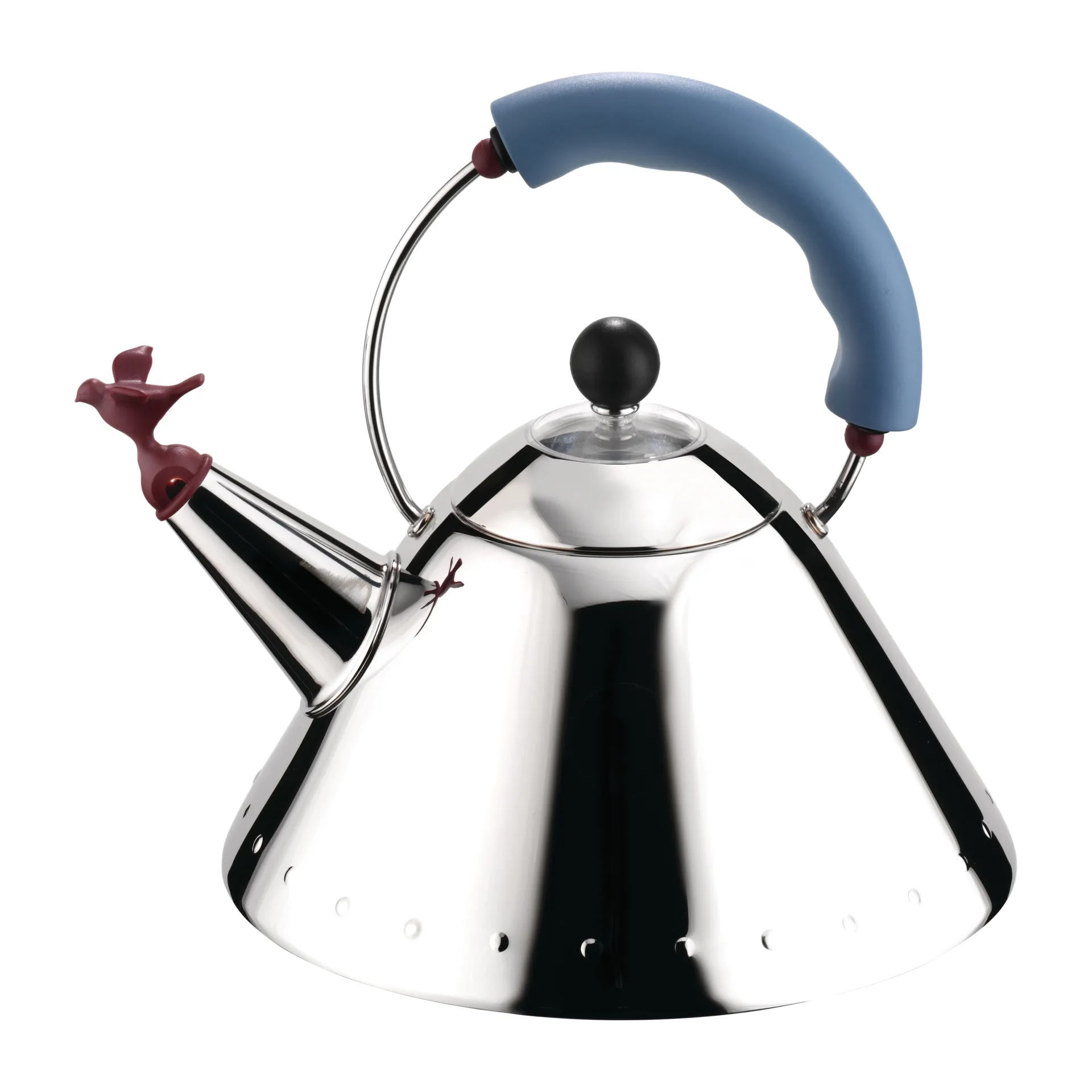 Alessi 9093 Wasserkocher, Hellblau-Vogel Alessi