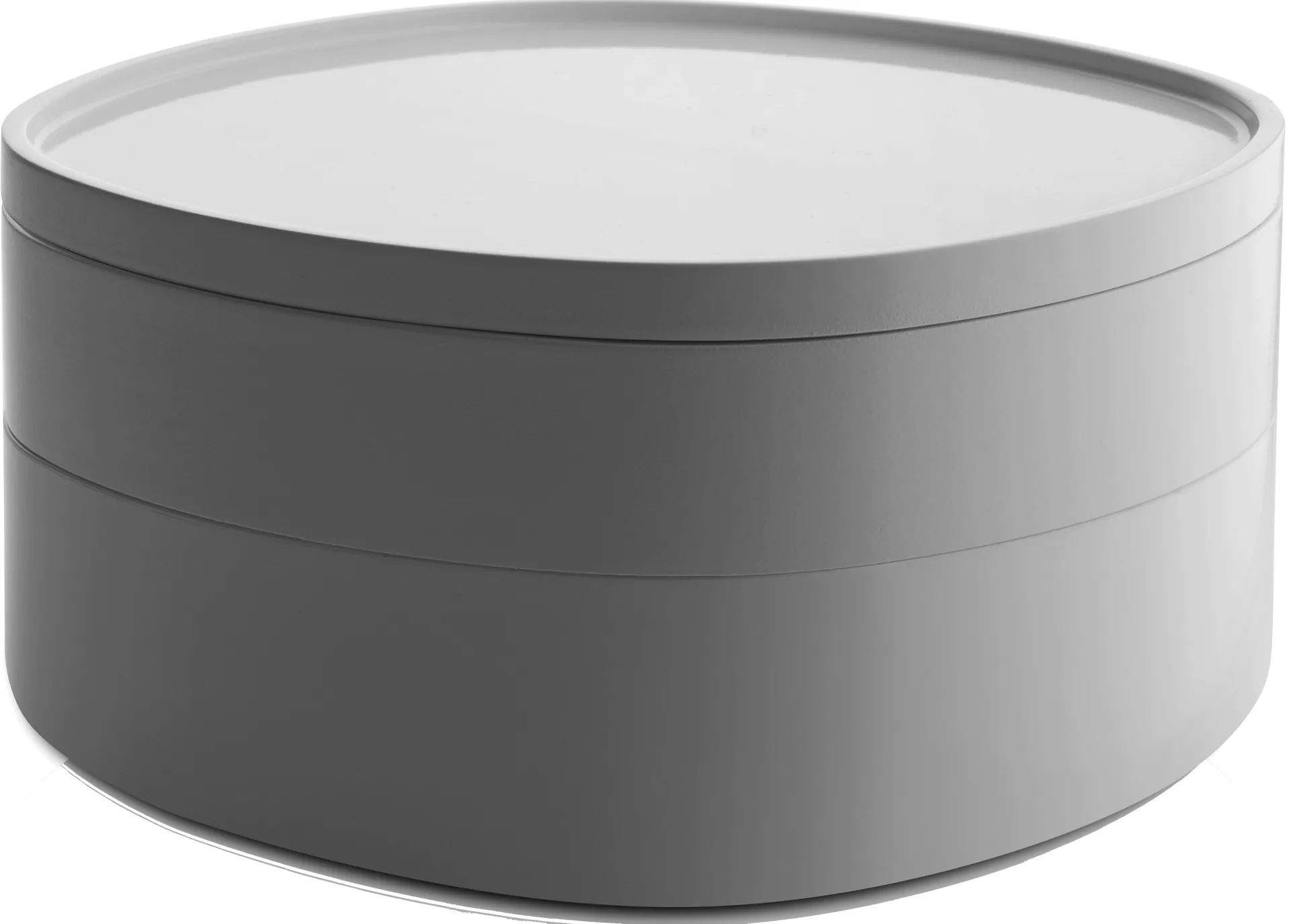 Birillo Badezimmeraufbewahrung mit Deckel 18 cm, Weiß Alessi