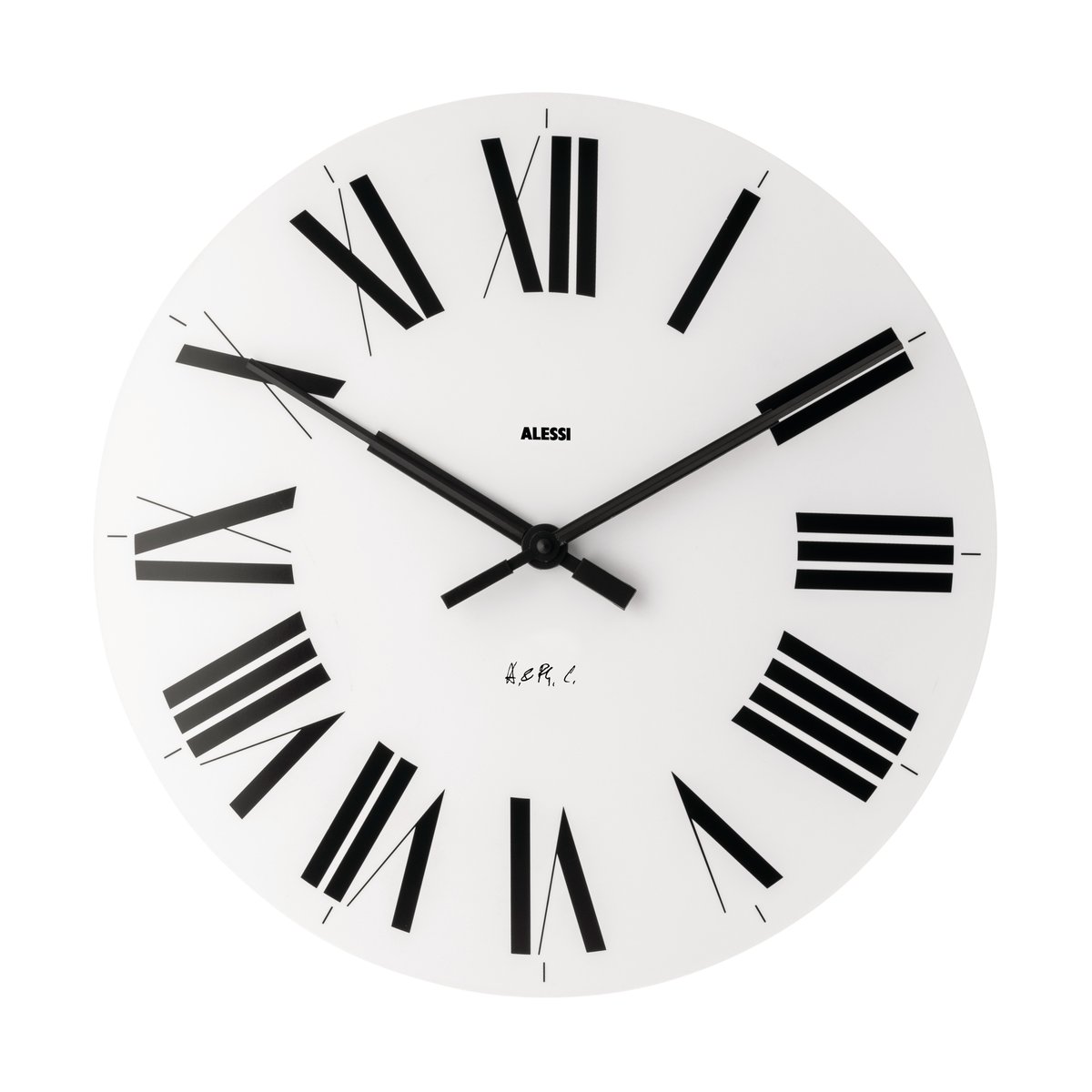 Alessi Firenze Wanduhr Ø36cm Weiß
