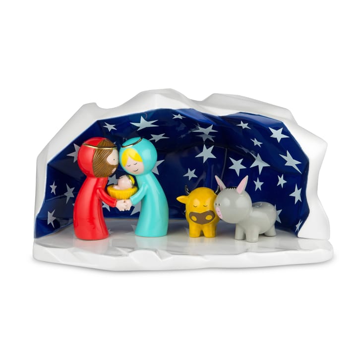 Happy Eternity baby Krippe mit Porzellanfiguren, 1 Set Alessi