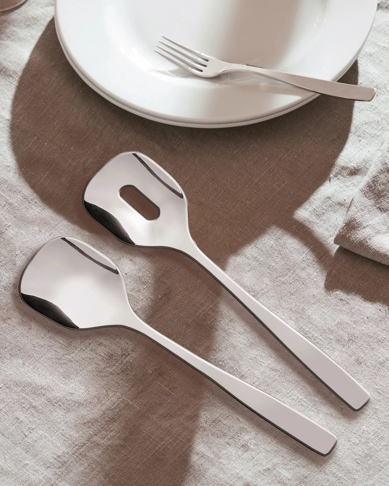 KnifeForkSpoon Salatset, Edelstahl Alessi
