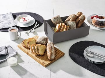 Mattina Brotkasten 34 cm - Dunkelgrau-Bambus - Alessi