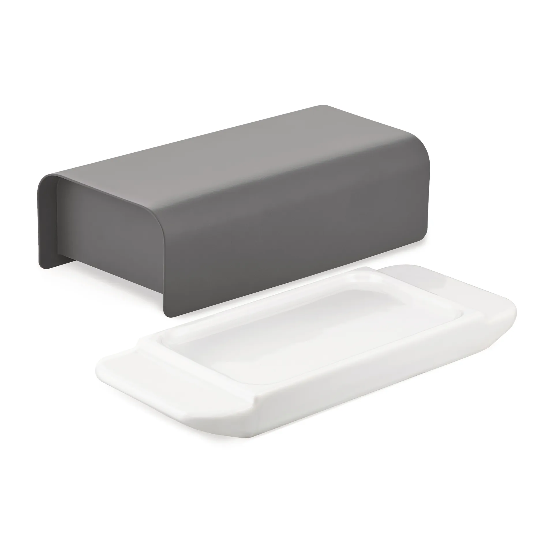 Mattina Butterdose 9,5 x 21 cm, Dunkelgrau Alessi