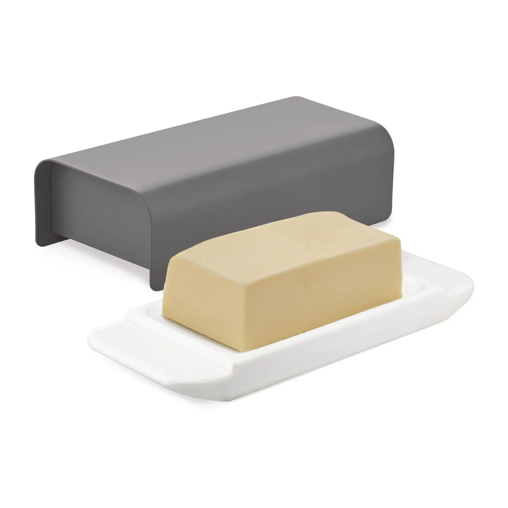 Mattina Butterdose 9,5 x 21 cm, Dunkelgrau Alessi