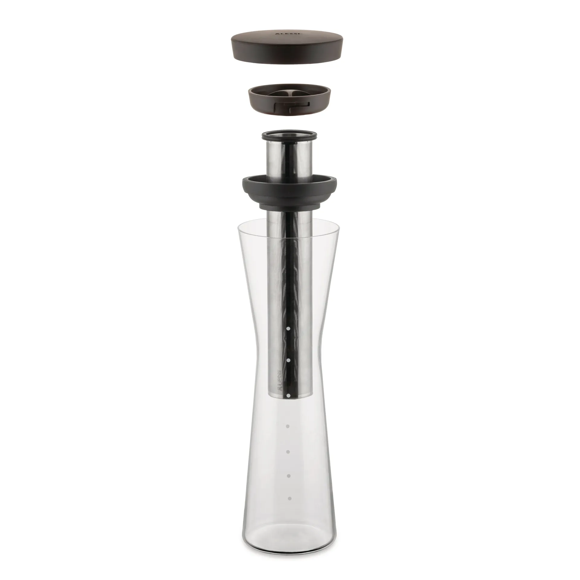 Mazagran Karaffe für cold brew coffee, Braun Alessi
