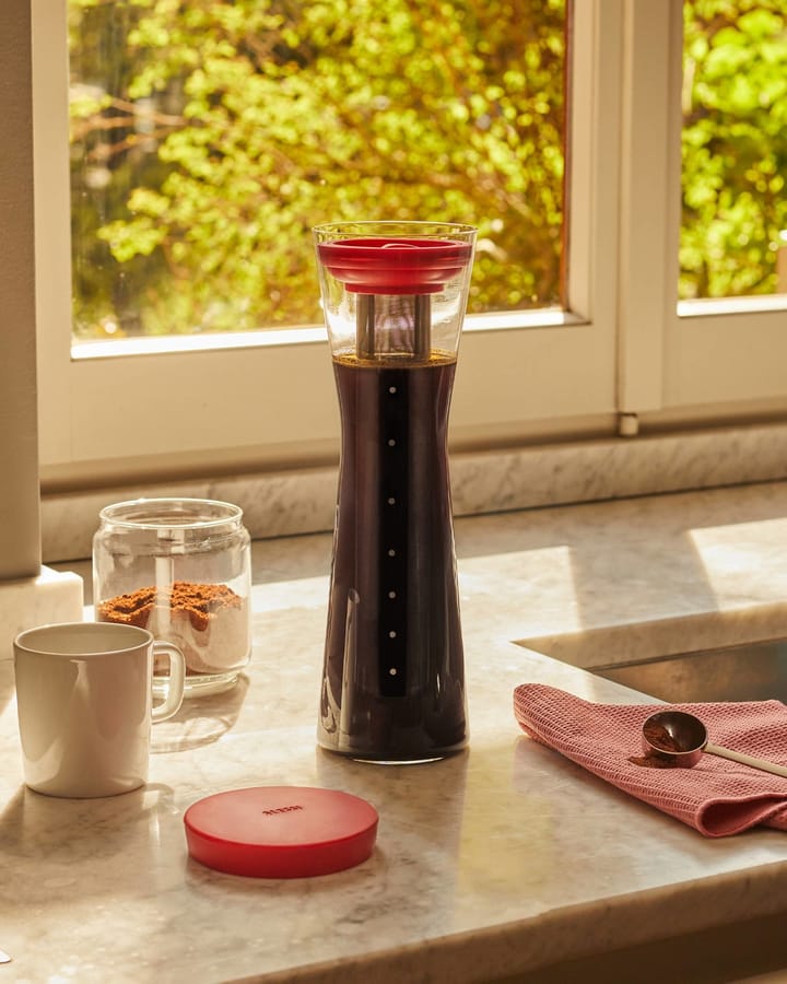 Mazagran Karaffe für cold brew coffee, Rot Alessi