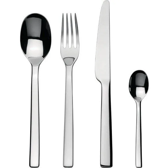 Ovales Besteckset 24 Teile, Edelstahl Alessi