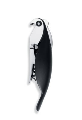 Alessi Papagei Korkenzieher 13x3 cm Schwarz
