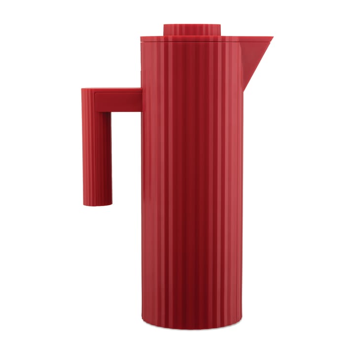 Plissé Thermoskanne 1 L - Rot - Alessi