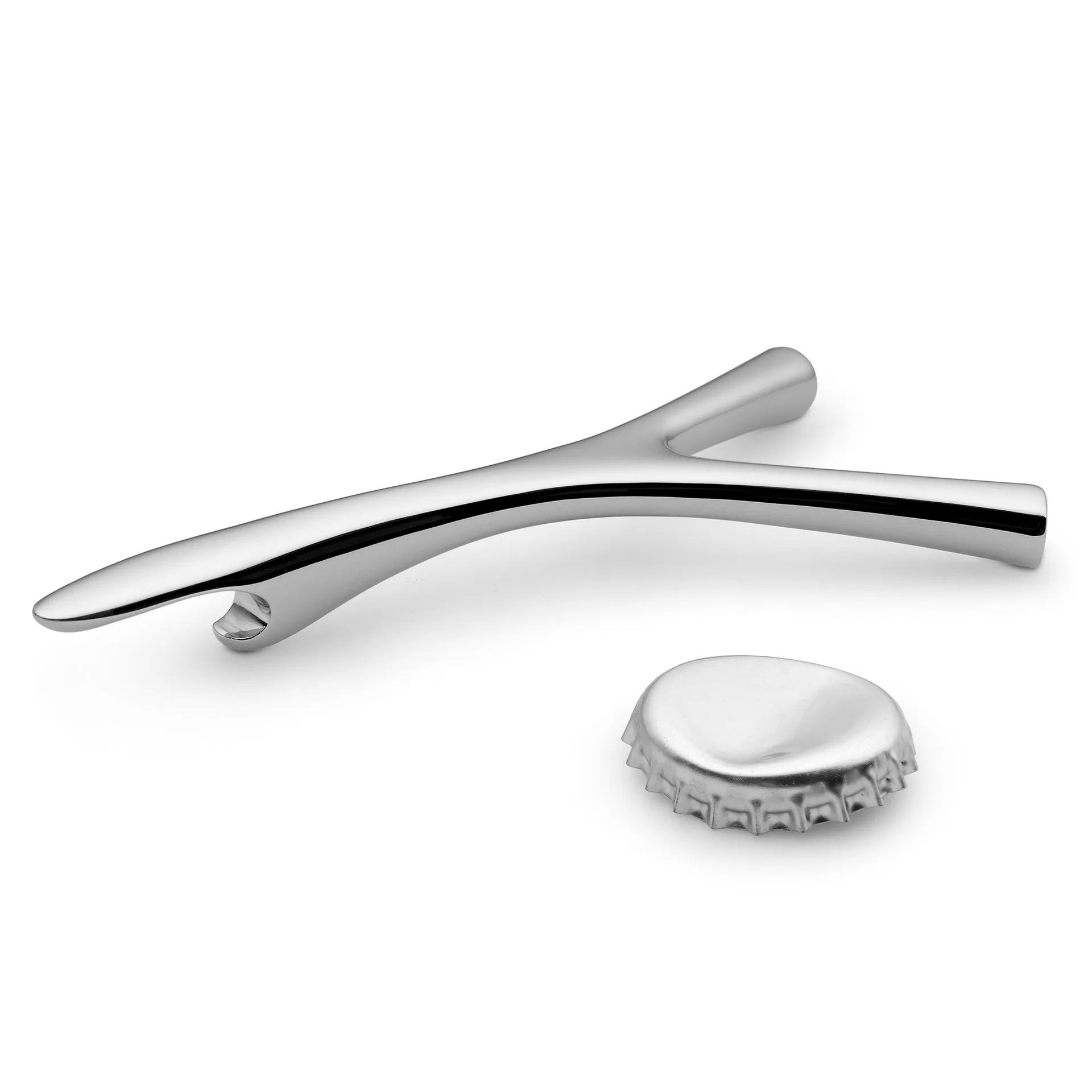 Virgelba Divina Flaschenöffner, Edelstahl Alessi