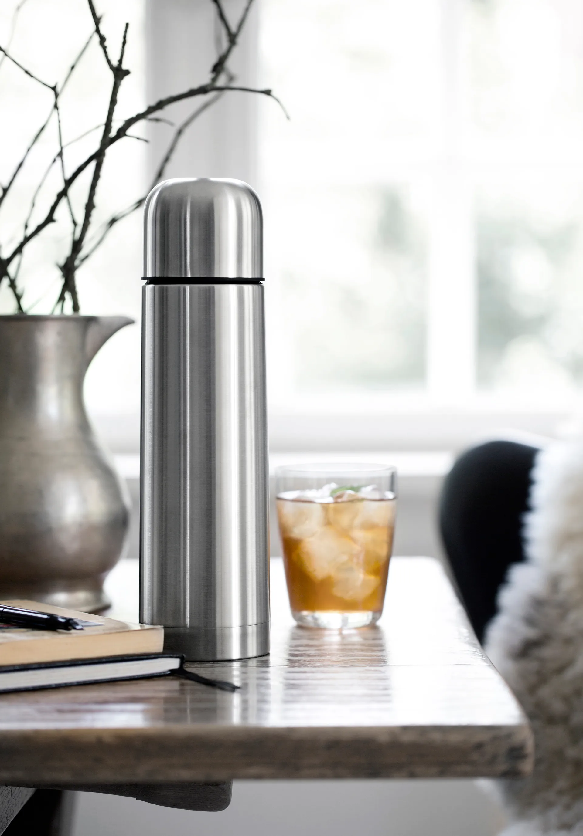 IsoTherm Eco Thermosflasche 1 l, Mattstahl Alfi