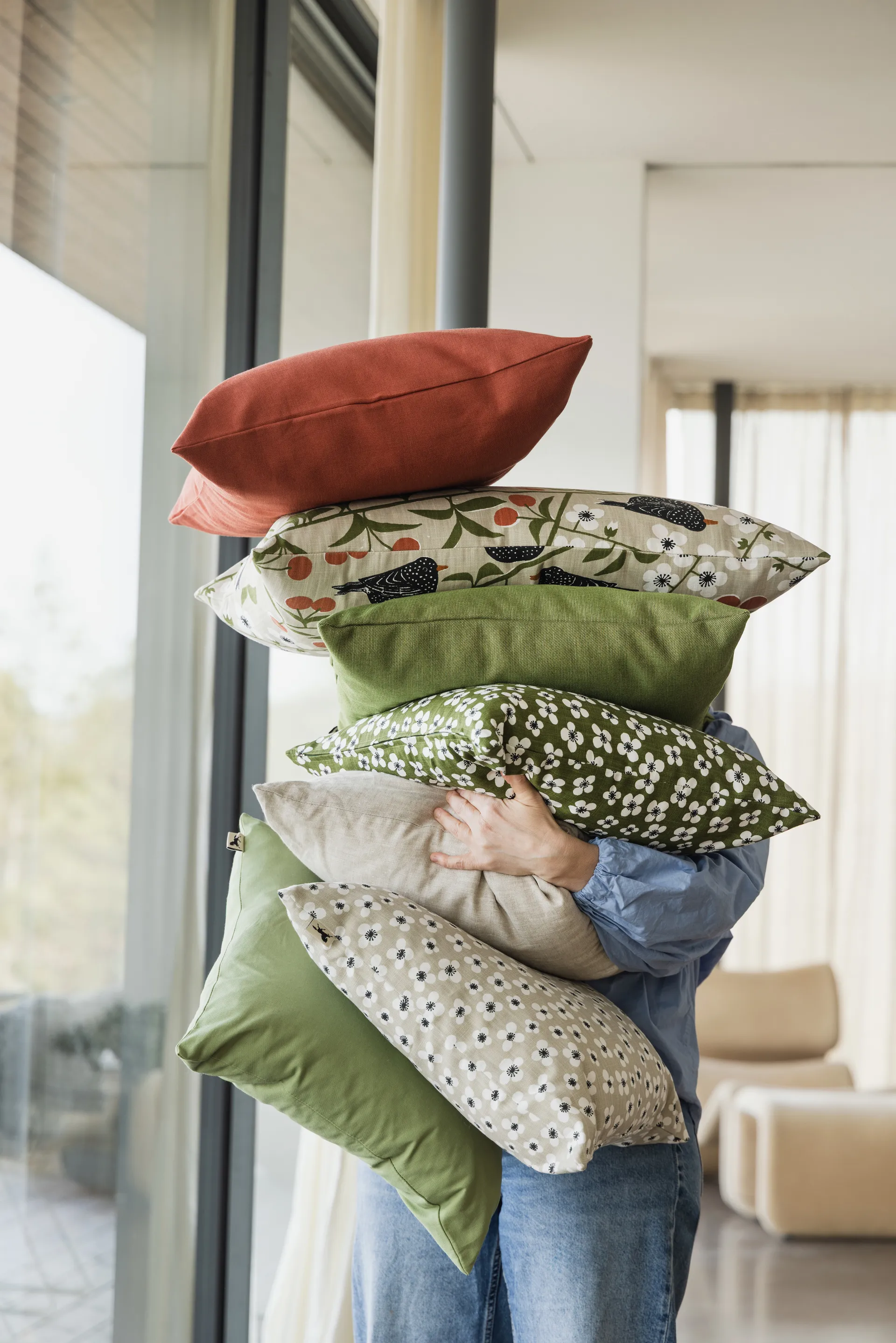 Belle Amie Kissenhülle, Dunkelgrün, 47x47 cm Almedahls