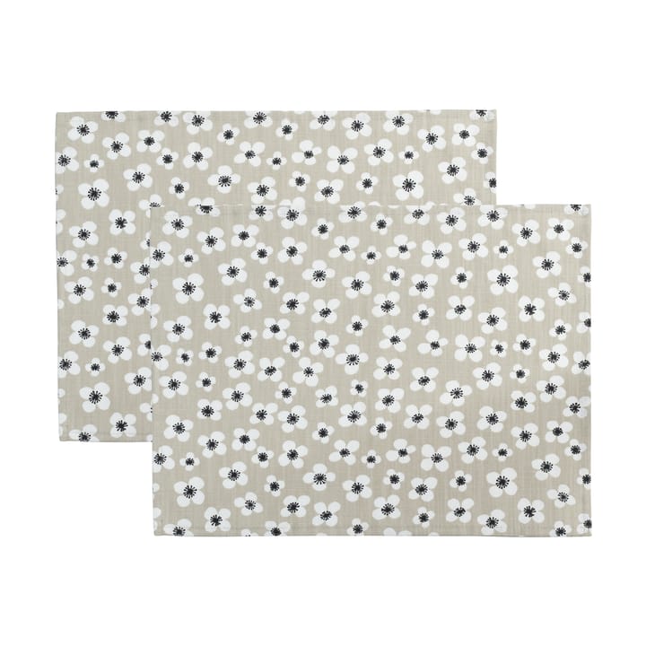 Belle Amie Tischset 2-teilig, Beige, 34 x 45 cm Almedahls