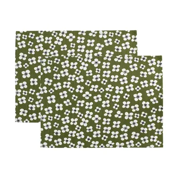 Belle Amie Tischset 2-teilig - Dunkelgrün, 34x45 cm - Almedahls