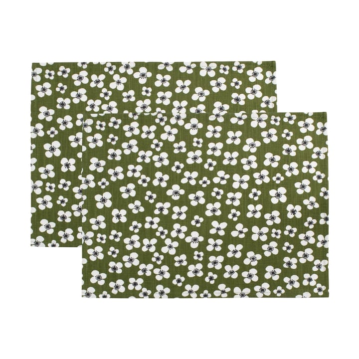 Belle Amie Tischset 2-teilig - Dunkelgrün, 34x45 cm - Almedahls