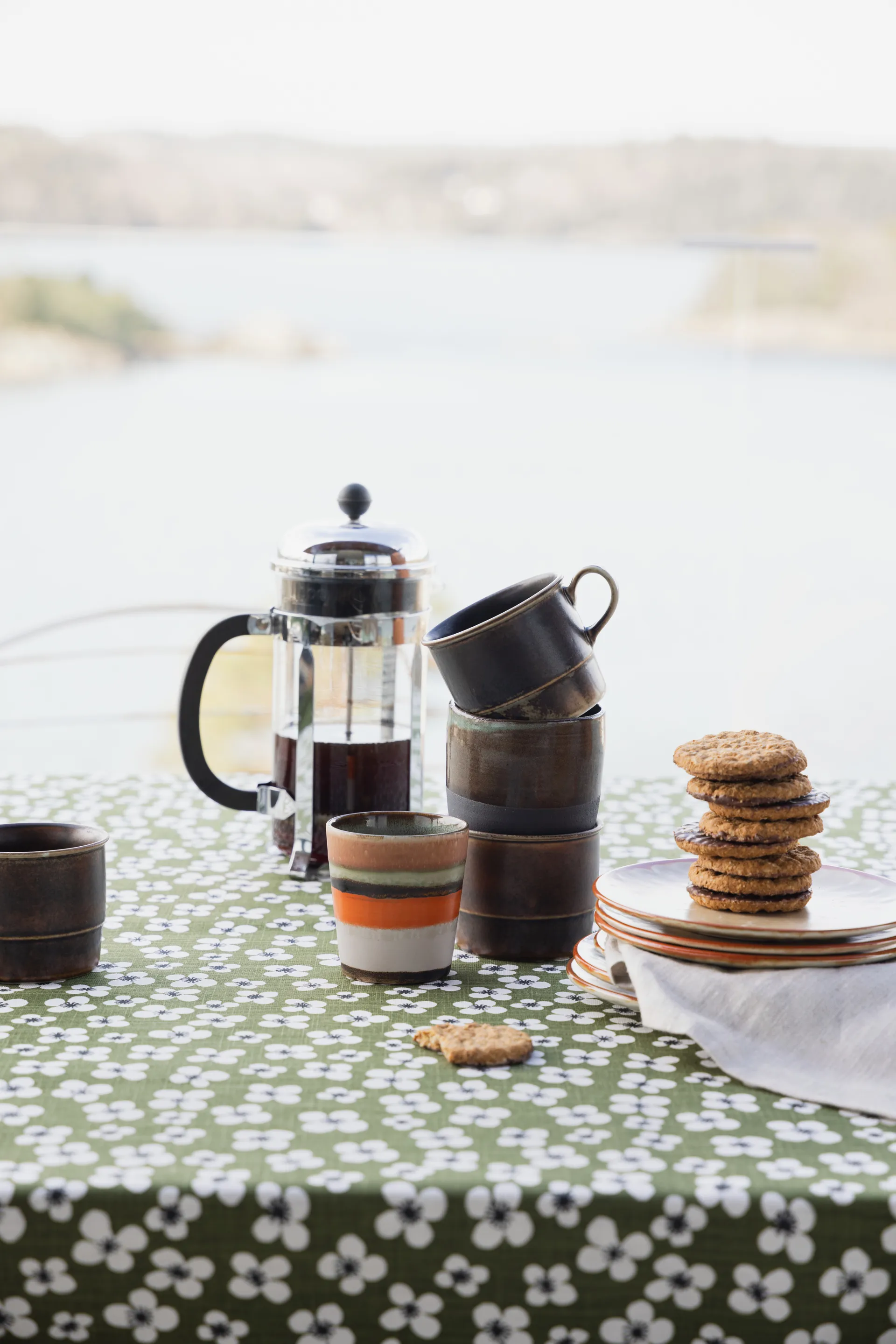 Belle Amie Wachstuch Meterware, Dunkelgrün Almedahls