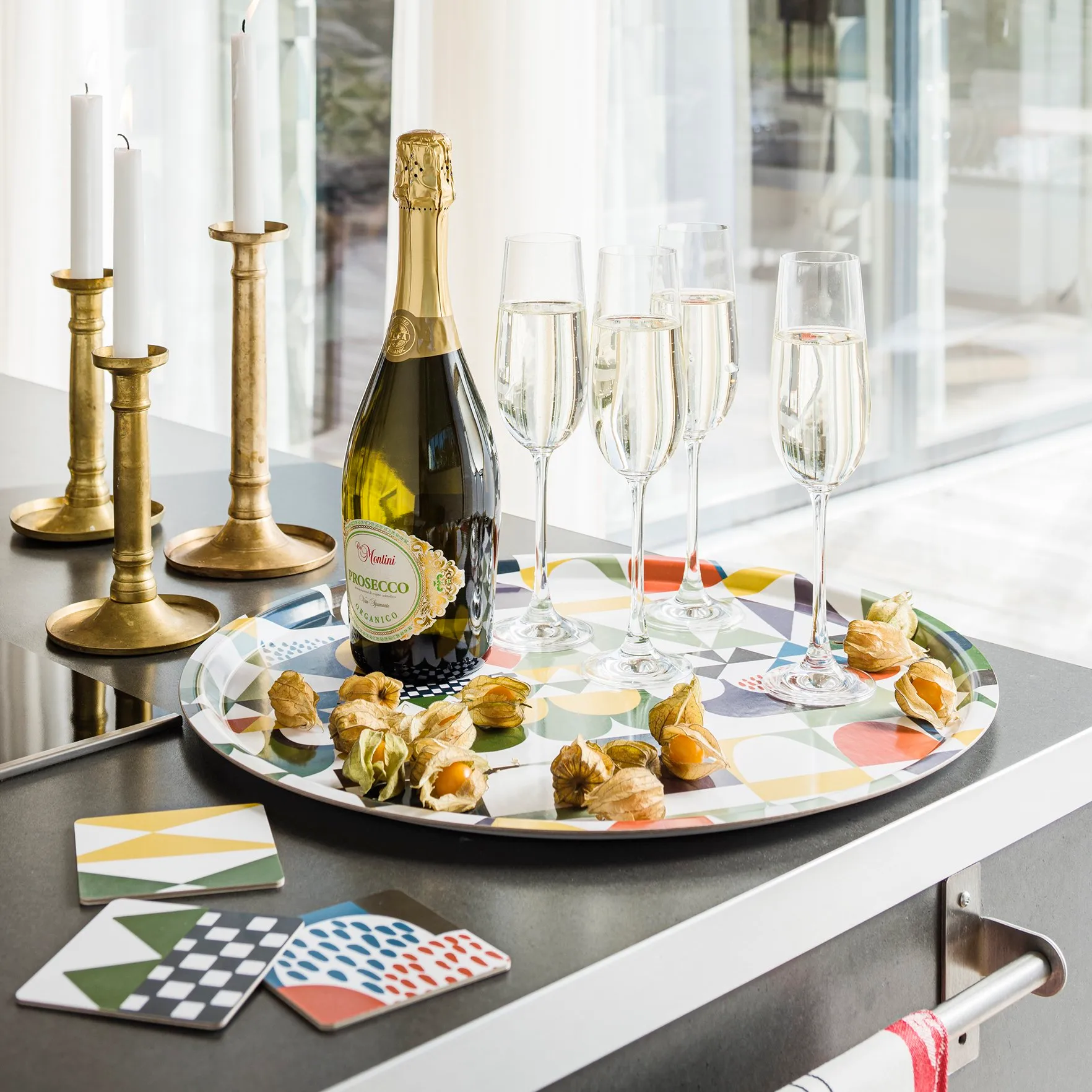 Bows Glasuntersetzer 4er Pack, Multi Almedahls