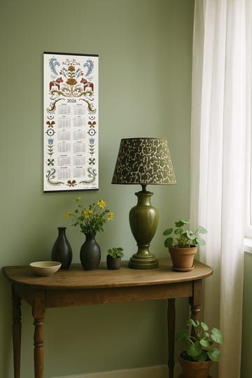 Dalahäst Kalender 2026 - 35×90 cm - Almedahls