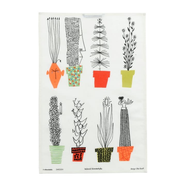 Italienisches Blumenregal Geschirrtuch 47 x 70cm - Multi - Almedahls