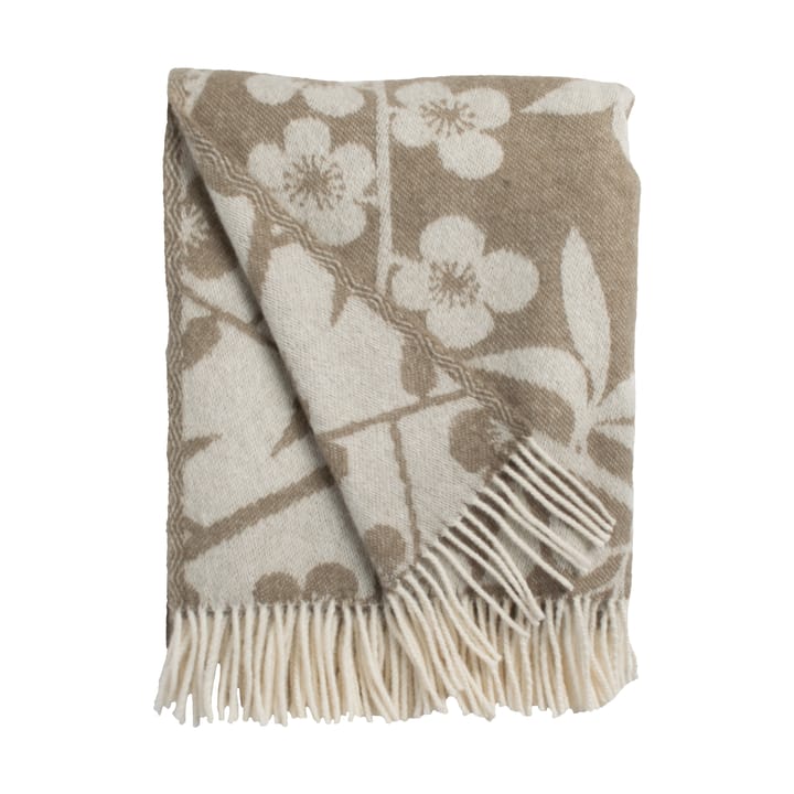 Kirschgarten Plaid 130x170 cm - Braun-offwhite - Almedahls
