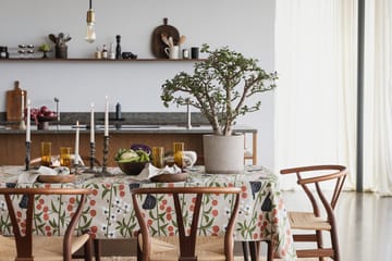 Kirschgarten Tischdecke - Beige, 145×250 cm - Almedahls