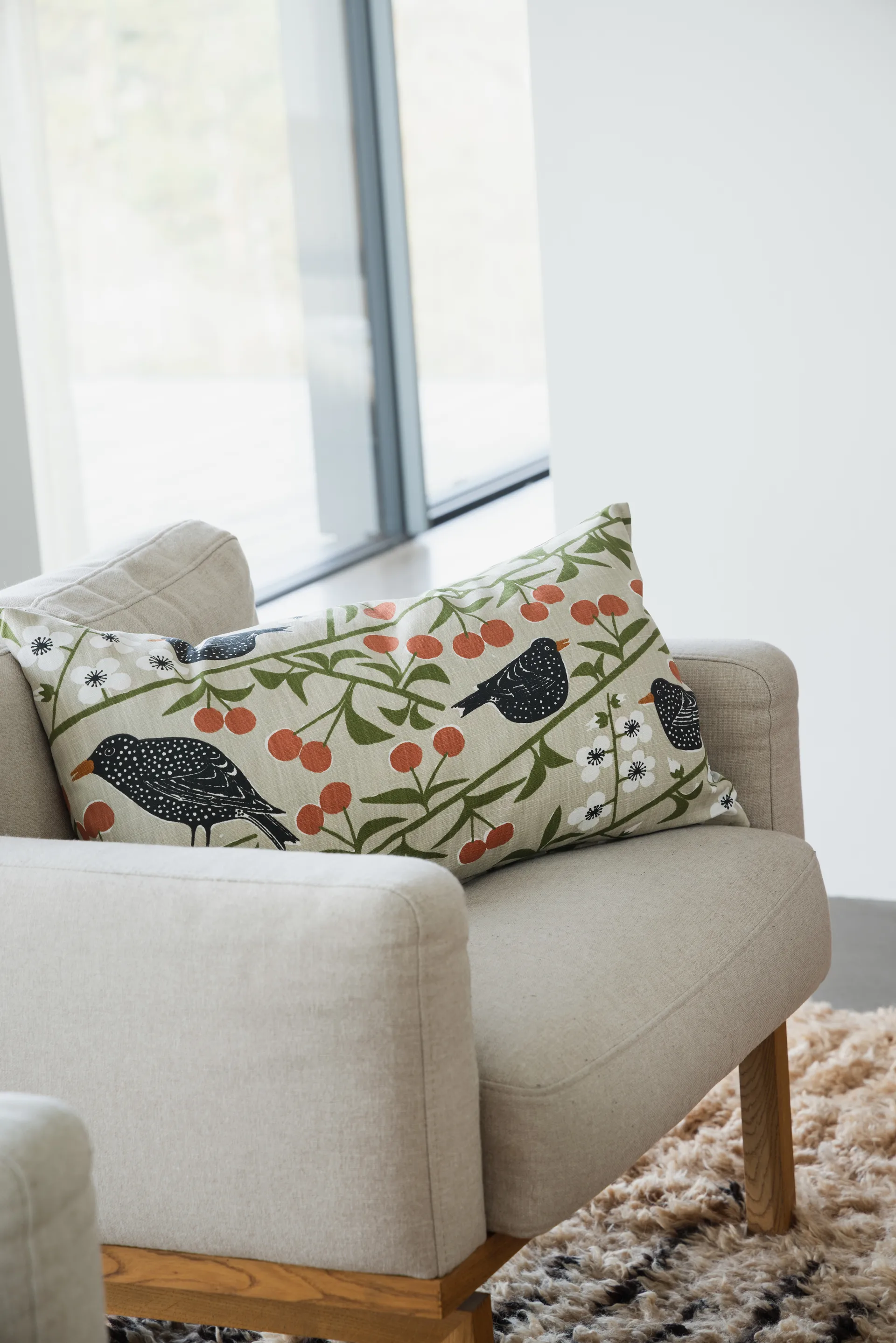 Kirschgarten Tischdecke, Beige, 40×70 cm Almedahls