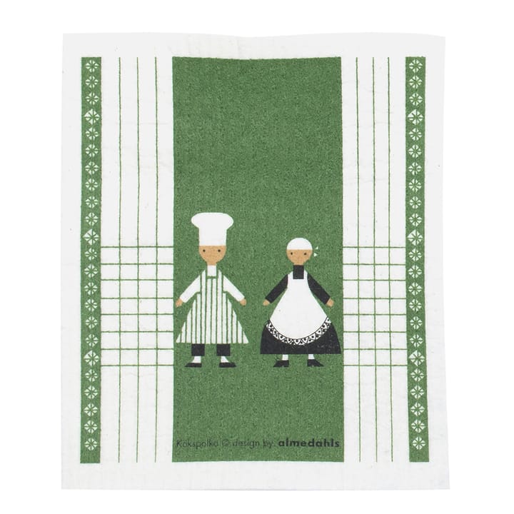Kökspolka Spüllappen, Grün Almedahls