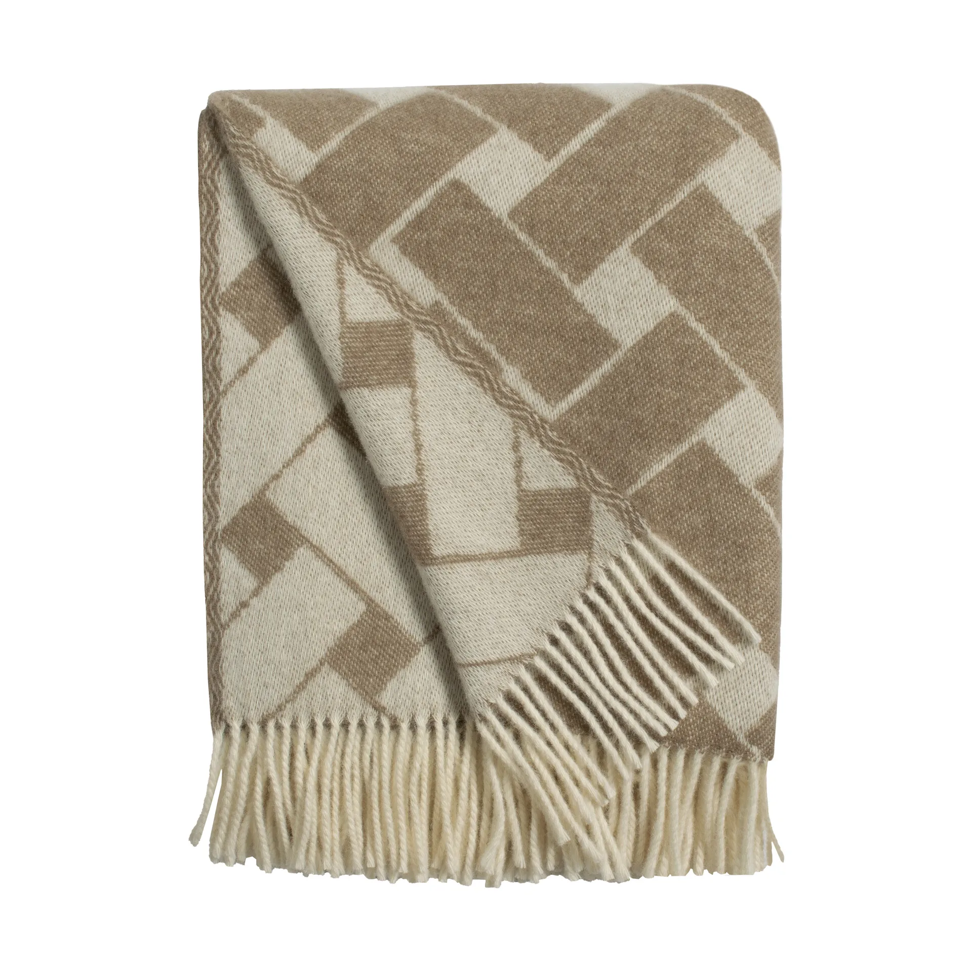 Korg Plaid 130x170 cm, Braun-Offwhite Almedahls