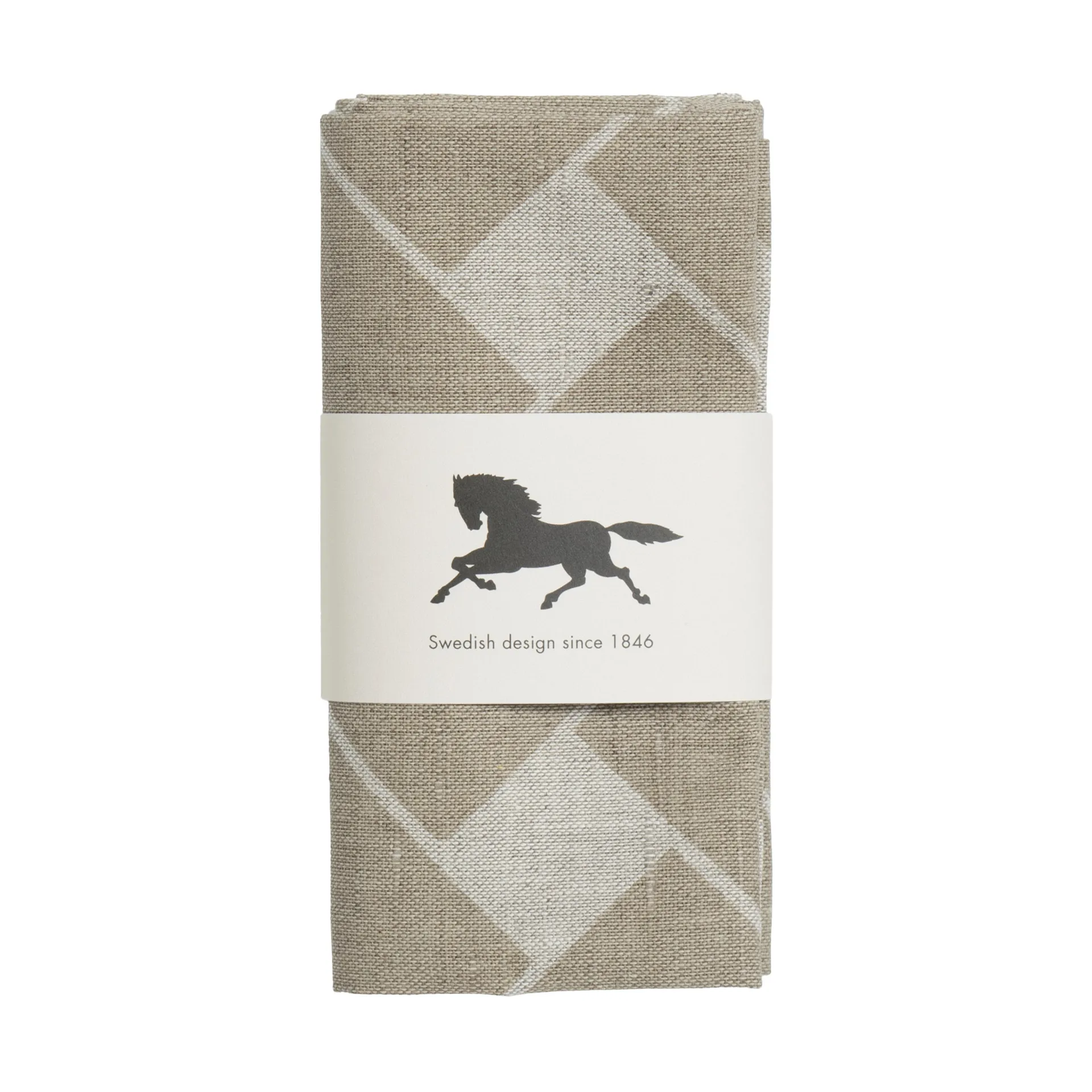 Korg XL Serviette 45x45 cm 2er-Pack, Natur-Taupe Almedahls