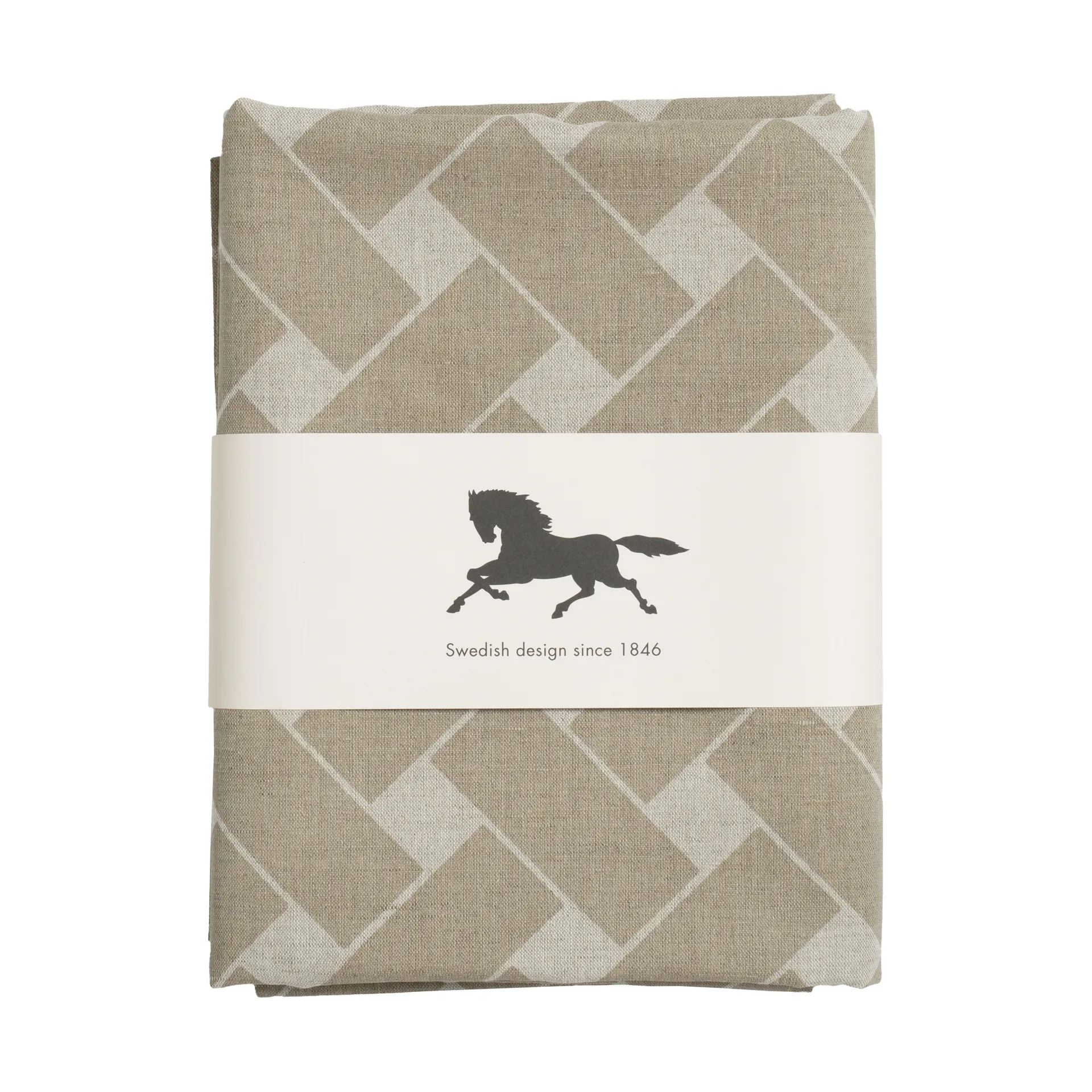 Korg XL Tischdecke 145x250 cm, Natur-Taupe Almedahls