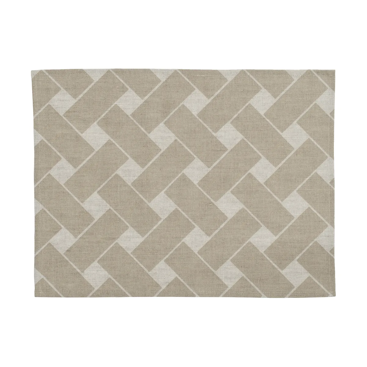 Almedahls Korg XL Tischset 34x45 cm 2er-Pack Natur-Taupe
