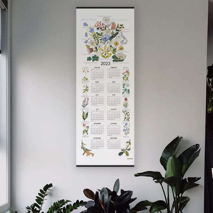 Landschaftsblumen Kalender 2023, 35 x 90 cm
​ Almedahls