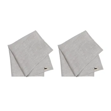 Leinen-Servietten 45 x 45 cm 2er-Pack - Natur - Almedahls